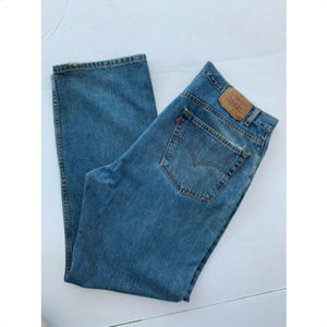 Levis Regular Straight Leg Blue Jeans 40 x 32